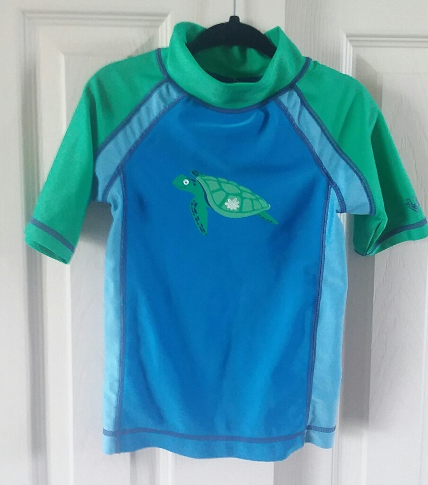 UV Skinz Boys Turtle Print Rashguard Top